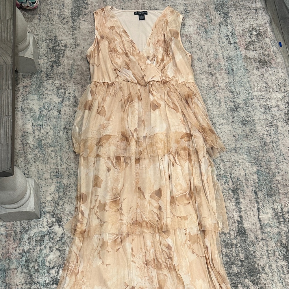 Floral Layered Maxi Dress